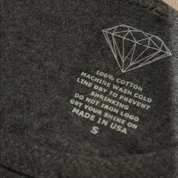 Diamond Supply Co. Gray Tank Top with Blue Floral Design - Picture 2 of 3